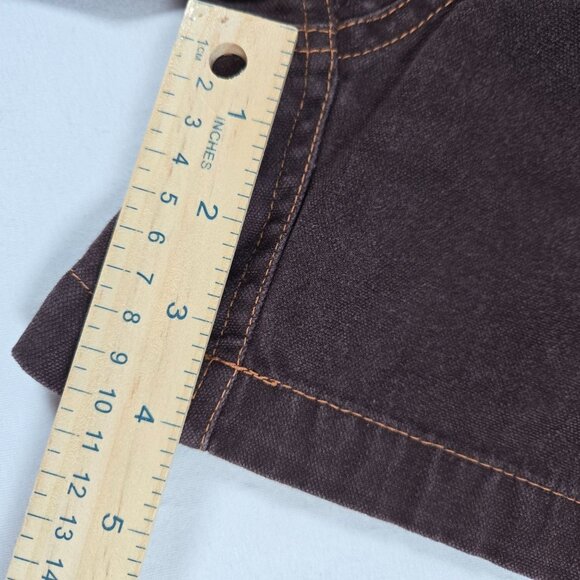 Kavu Womens Brown Casual Cotton Shorts Size 12 Embroidered Detail - Picture 4 of 7